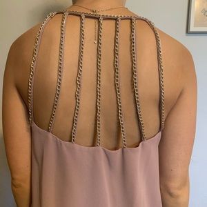 Open back blouse